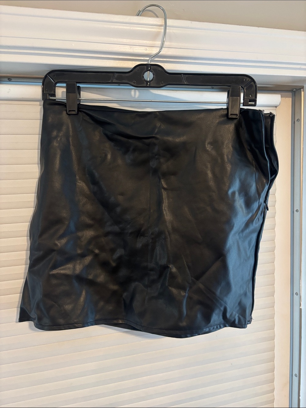Forever 21 Black Faux Leather Mini Skirt